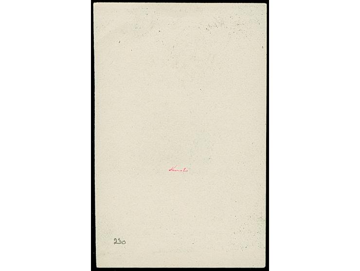 1939, Burg Pernstein 80H. schwärzlichgraugrün, Einzelabzug in abweichendem Format, die Schriftleisten sind nicht vollständig 