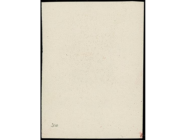 1939, Landesmuseum und Turm Brünn 1,20K. schwarzliilabraun, Einzelabzug in abweichendem Format, die Schriftleisten sind nicht