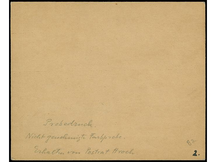 1940, Rotes Kreuz 1,20 K. dunkelrosa mit Zierfeld rechts, Farbprobedruck im Kleinbogenformat, sauber in Passepartout montiert