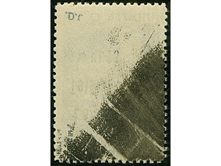 1941, Sondermarken, 2. Auflage: Majakowski 80 K. ultramarin, mit kopfstehendem Aufdruck in Type IIIb, zusätzlich sind drei we