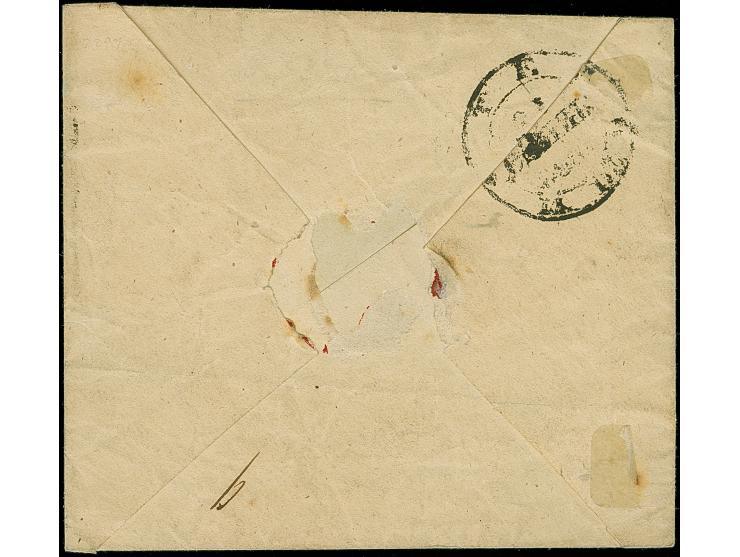 TELSHI (Lithuania): 10 kopeck brown &amp; blue, slightly touched at upper right, otherwise good to large margins, tied by dot