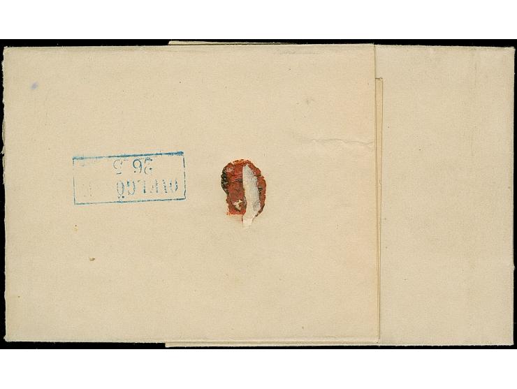 ½ Gr. orange mit Durchstich 11¾ im waagerechten Paar mit klarem, blauen Rahmenstempel “RODENKIRCHEN 26.5.(67)” als tarifgerec