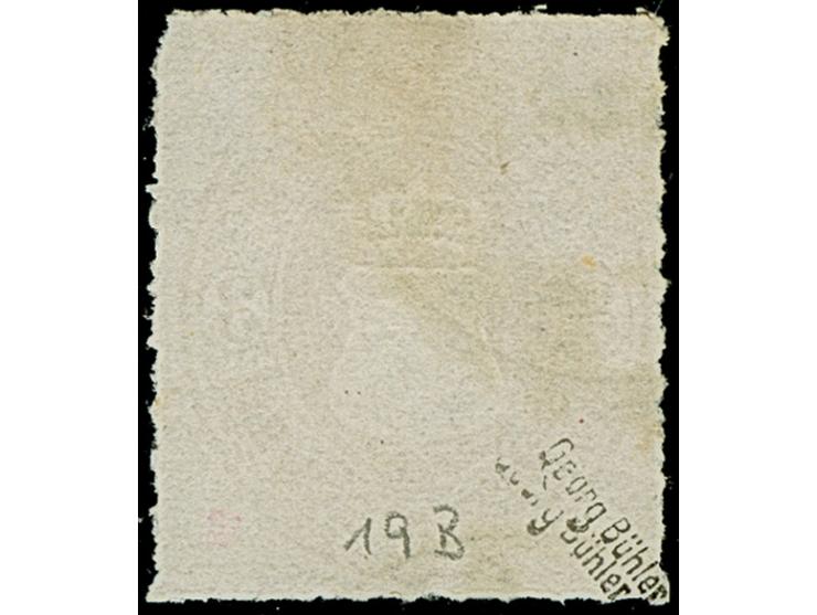 3 Gr. braun mit Durchstich 10 und schwarzem DKr. “OLDENBURG 3…”, in einwandfreier Erhaltung, Fotobefund Berger BPP (2010)