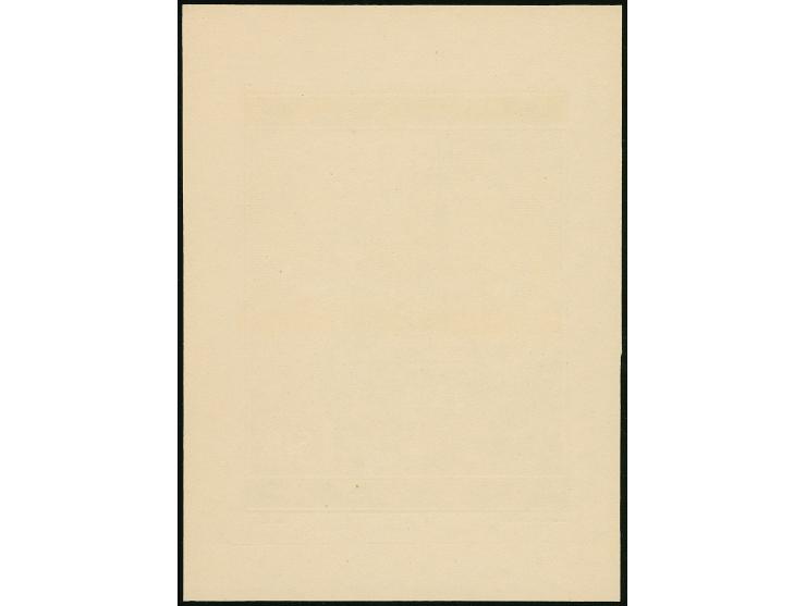 1939, Landschaften Landesmuseum Brünn 1,50K., Entwurfszeichnung, schwarzer Druck auf Büttenpapier (128x175mm), aus dem Erinne