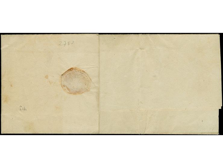 1833, "BUKUREST. OKTIABR 12 1833" Cyrillic two-line handstamp (Tchilinghirian Type 2, this very strike being illustrated), on