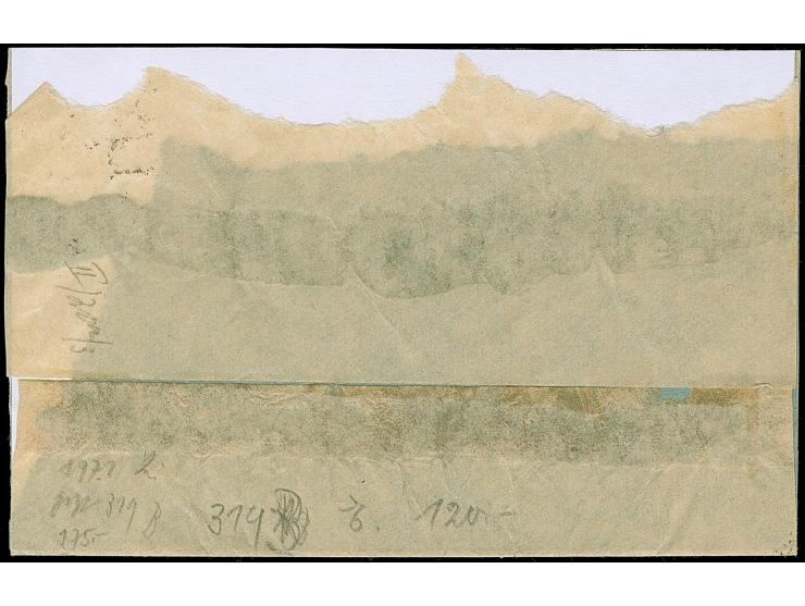 Korbdeckel 20 Mio. M. durchstochen mit Stempel “FRANKFURT (MAIN) 3.11.23” als tarifgerechte Einzelfrankatur auf Drucksachen-S