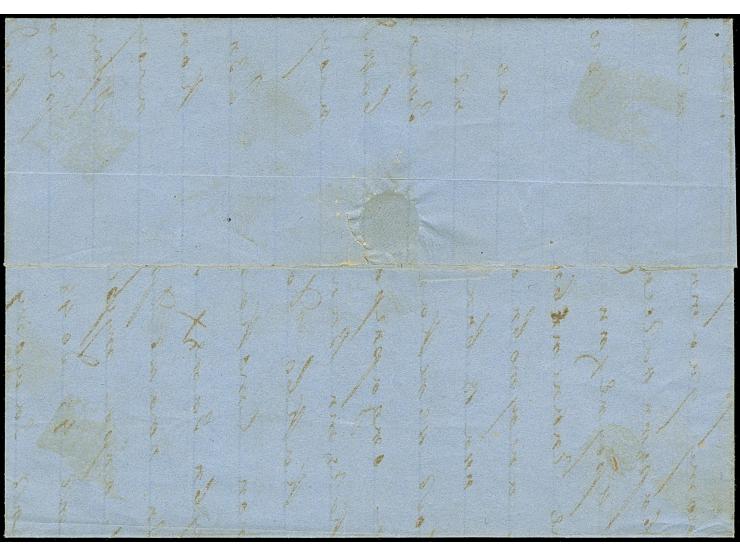 1860, “YASSI SEP. 23 1860”, Cyrillic datestamp mit fleuron (Tchilinghirian Type 9), very good strike in blue on entire letter