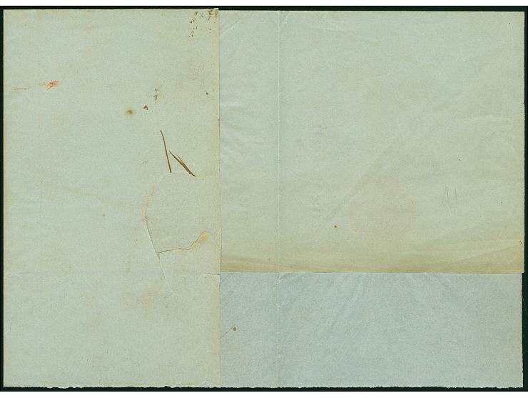 1846, “V GALATZ 1846 MAIYA”, Cyrillic two-line (Tchilinghinrian Type 2, Dobin-Nr. 1.01), a very good strike in red on the rev