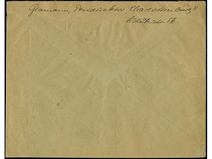 Korbdeckel 50 Mrd. M. durchstochen, senkrechtes Paar 20 Mrd. M. gezähnt und Einzelmarke 10 Mrd. M. gezähnt je mit Stempel “CH