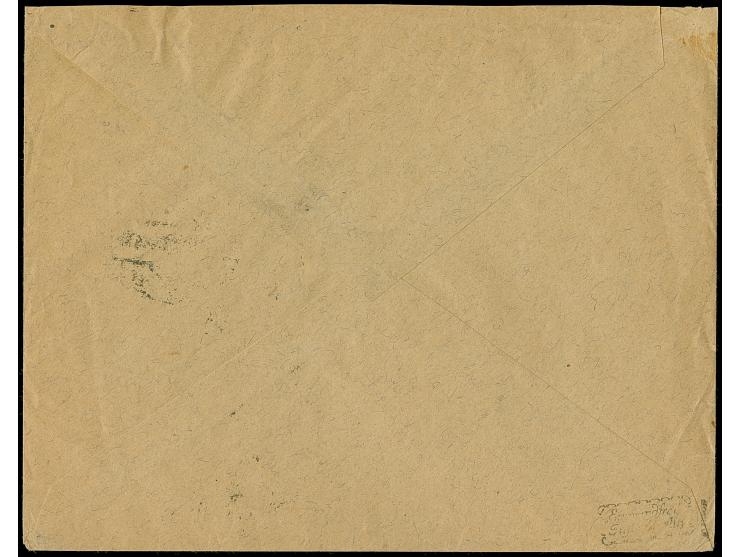 Korbdeckel 50 Mrd. M. gezähnt, zwei senkrechte Paare je mit Stempel “IDAR 13.12.23” als tarifgerechte Mehrfachfrankatur auf V