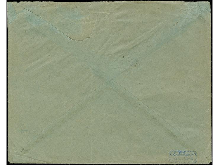 Korbdeckel 50 Mrd. M. durchstochen im Viererblock und senkrechtem Paar jeweils mit Stempel “LANGENBERG 4.12.23” auf unterfran