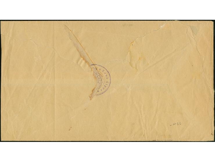 Schlangenaufdruck 10 Mrd. M. im waagerechten 10er-Block mit Stempel “RISCHENAU 29.12.23” als tarifgerechte Mehrfachfrankatur 