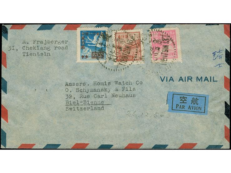 1950, Soviet-Chinese Friendship, 400 d.-800 d. complete set with Postal Conference 400 d., all First Printing with additional