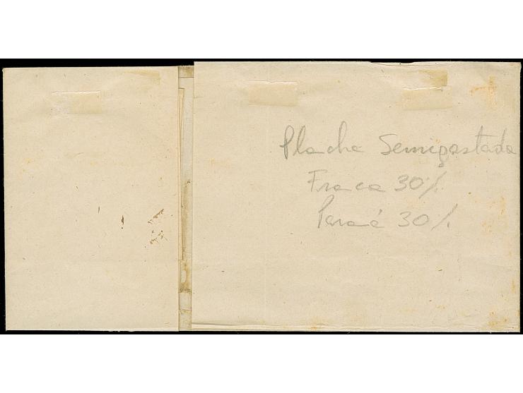 1862, Escuditos 5 c. rose, fresh colour and good to wide margins all around tied by oval "FRANCA" with adjacent cds. "CORREOS