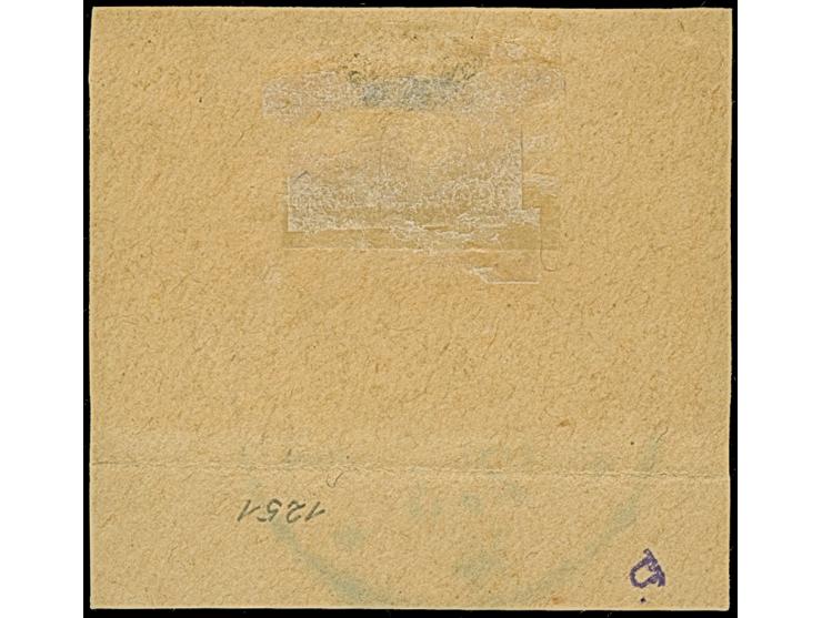 “MARON DNG 12.3.14” sehr klar auf Kaiseryacht 5 M. auf Briefstück. Die Marke ist in einwandfreier Erhaltung, das Briefstück u