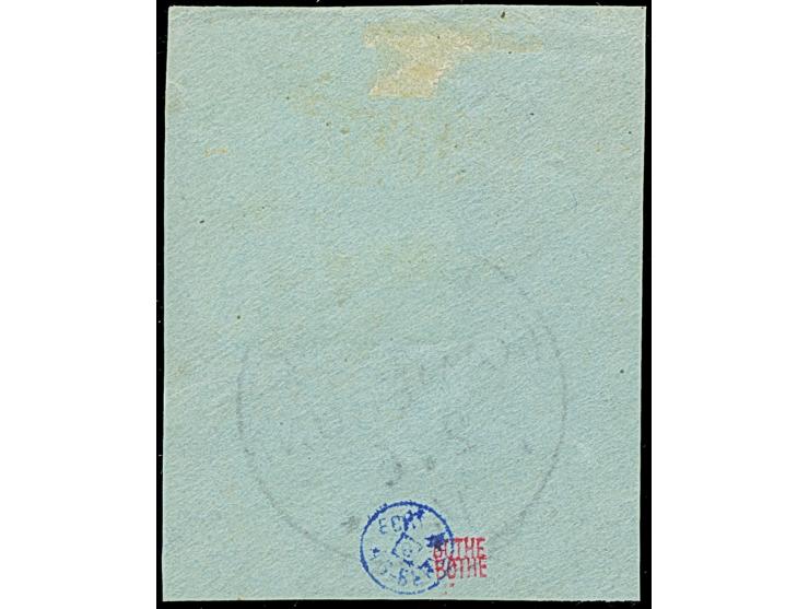 “BUAR (KAMERUN) 2.6.14” sehr klar als vermeintliche nachträgliche Entwertung auf Kaiseryacht 10 Pfg. mit Wasserzeichen und St