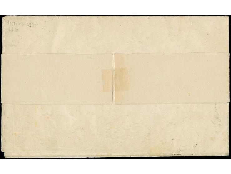 1 Kr. schwarz, Platte II, farbfrisch und allseits breitrandig, teils mit Zwischenlinien, mit sauber aufgesetztem gMR "217" un