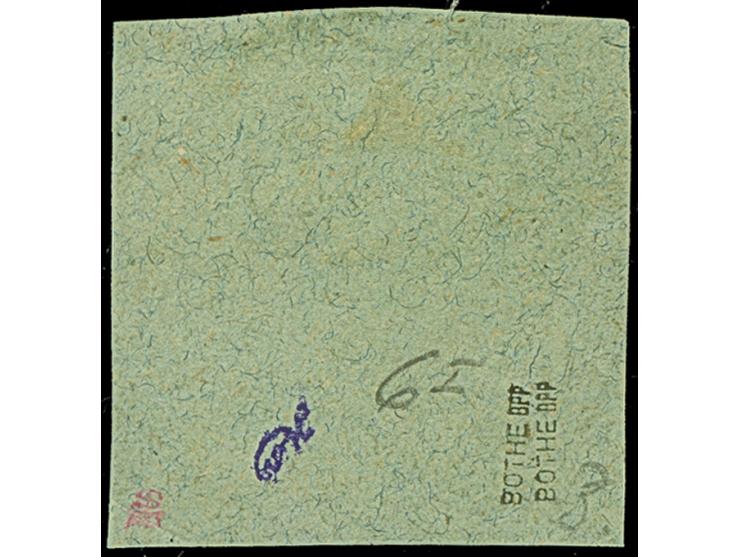 Diagonalaufdruck 50 Pfg. mit Stempel “PONAPE KAROLINIEN 9.1.01” auf Briefstück, in einwandfreier Erhaltung. Ein schönes Exemp