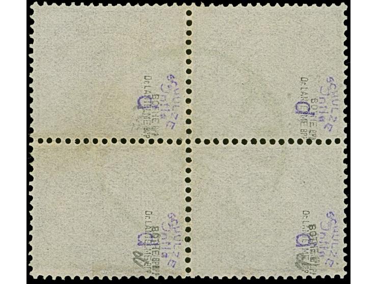 1886/90, 2 M. lebhaftgraulila im Viererblock mit zentrischem Stempel “APIA KDPAg ** 26.2.90”. Die farbfrischen Marken sind gu