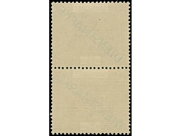 1923, 25 Cent im senkrechten Typenpaar Type II/Type I, postfrisch, tadellos, Fotoattest Ney BPP (2000)