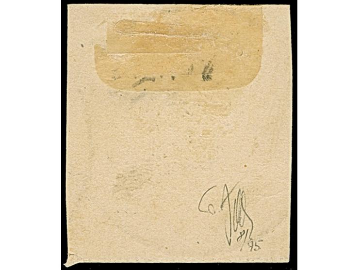 Handstempel 80 Pfg. mit klarem Stempel “TIENTSIN DP *a 9.2.01” auf Briefstück. Die farbfrische Marke ist in tadelloser Erhalt