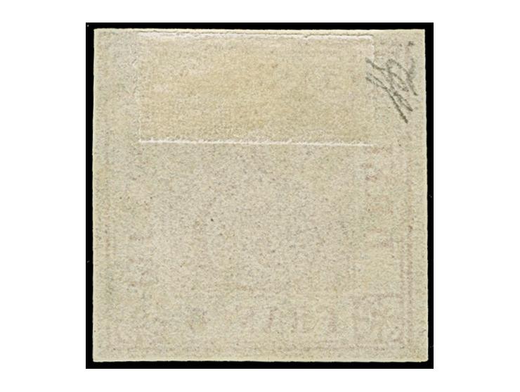 3 Pfg. braunrot, Platte III, Type 13, farbfrisch und allseits breitrandig, links vollständige und dreiseitig teilweise sichtb