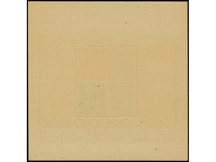 Weihnachts-Block auf graugefasertem Papier, postfrisch, in tadelloser Erhaltung. Bisher sind nur ganz wenige postfrische Exem