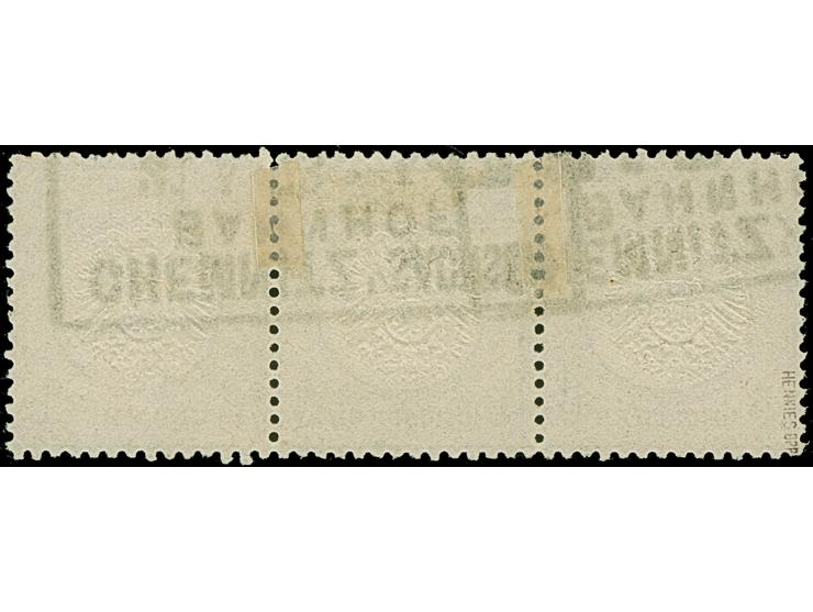 5 Gr. ockerbraun mit Plattenfehler “heller kreisförmiger Fleck in Bogen der rechten Wertziffer 5” (Feld 17) im waagerechten, 