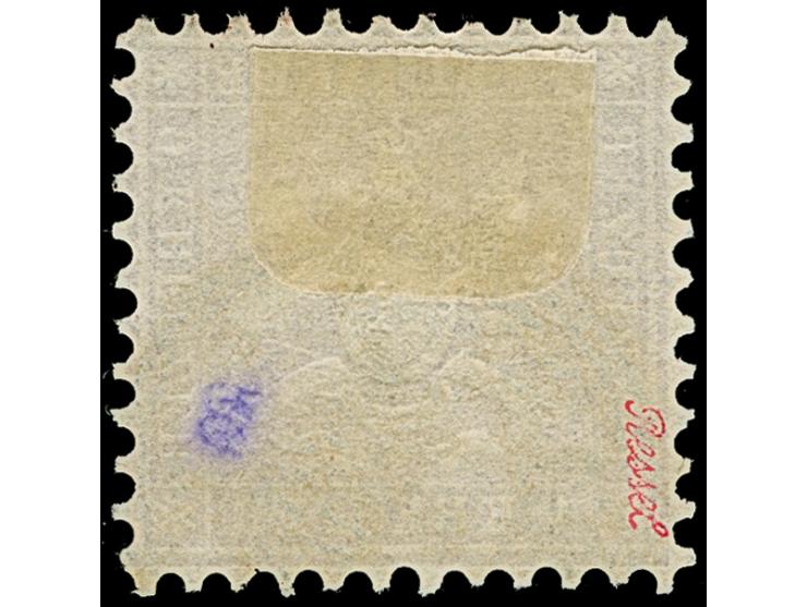 1862, 9 Kr. lilarot gezähnt. K10, farbfrisch und mit &nbsp;sehr schöner Wappenprägung, allseits sehr gut gezähnt mit klarem D