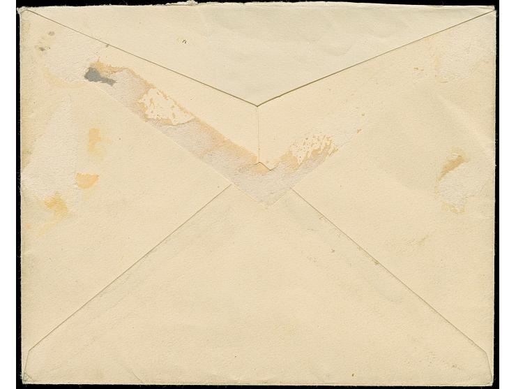 “DSP LINIE HAMBURG-PHILADELPHIA III 1.11.13” zweimal klar auf zwei Einzelmarken Germania 10 Pfg. auf Vordruckbrief der “Hambu