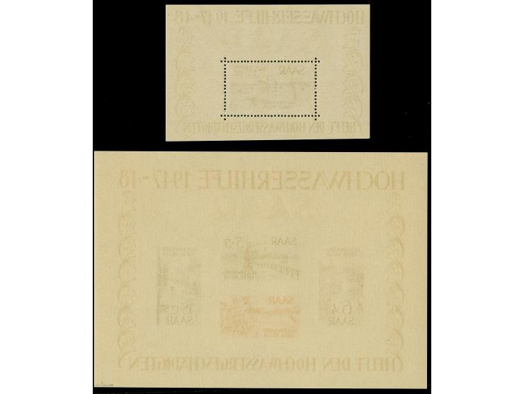 1948, Hochwasserhilfe-Blockpaar, einheitlich Type IV, postfrisch, tadellos, teils sign. mit zwei Fotoattesten Geigle BPP (202