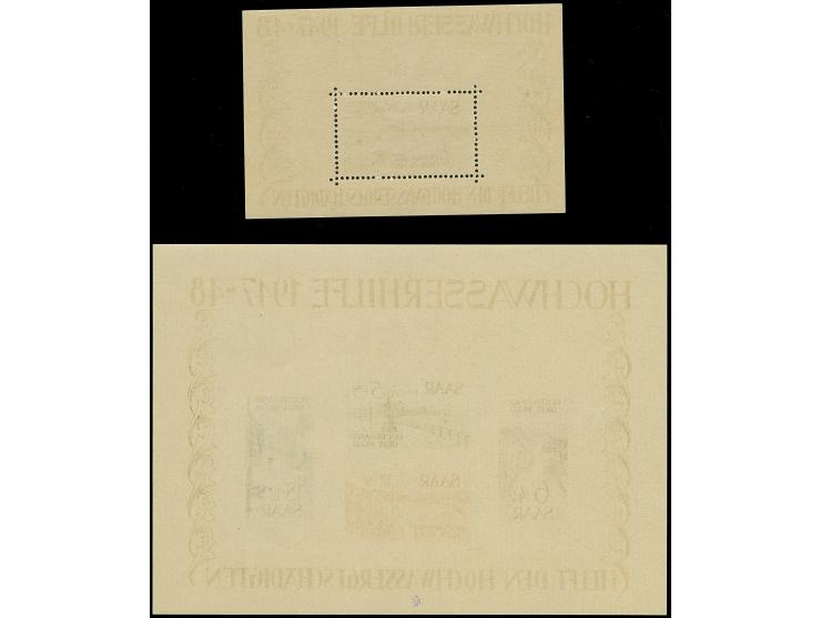 1948, Hochwasserhilfe-Blockpaar, einheitlich Type VI, postfrisch, tadellos, teil sign. sowie zwei Fotoatteste Geigle BPP (202