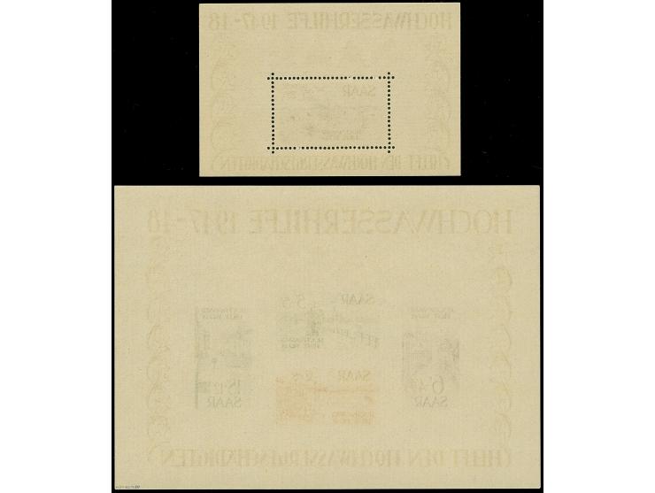 1948, Hochwasserhilfe-Blockpaar, einheitlich Type VIII, postfrisch, tadellos, teils sign. mit zwei Fotoattesten Geigle BPP (2