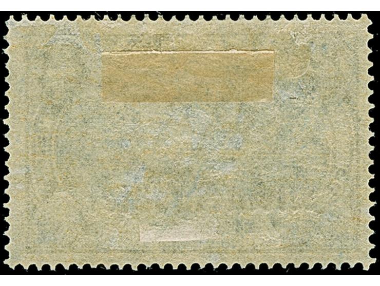 1920, 2 Mark blau 26:17 Zähnungslöchern, farbfrisch, gut gezähnt, sauber ungebraucht, tadellos