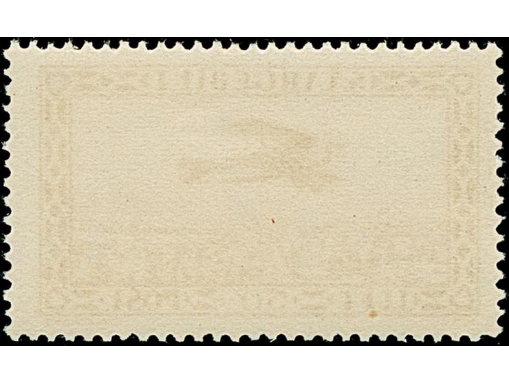 1934, Nachauflage 50 Cent dunkelbräunlichrot, postfrisch, tadellos