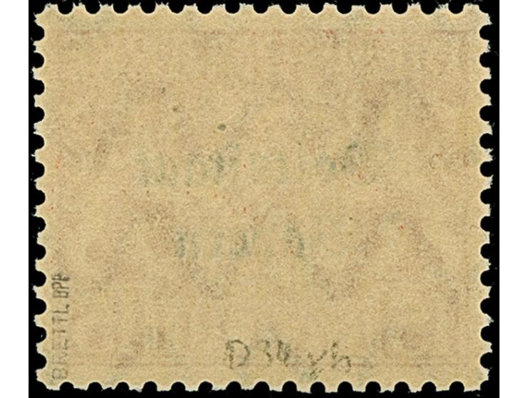 1919, Volksstaat 15 Pfg. auf mattgelblichorangen Papier, Plattenfehler 'weisser Punkt zwischen Kopf und Schwanz des rechten L