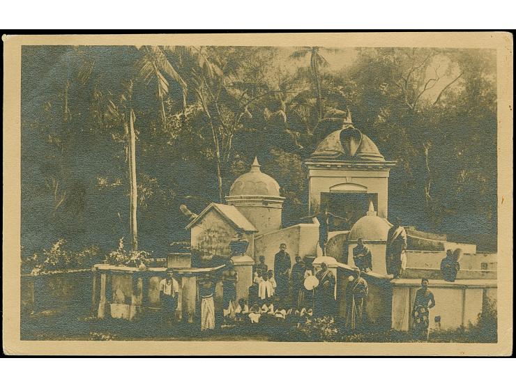 “DSP OST-ASIATISCHE LINIE*a 18.3.22” mehrfach rechts klar auf Ziffer 100 M. und waagerechtes Paar Posthorn 40 M. auf Ansichts