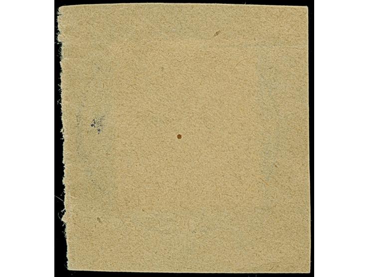 “DSP BOMBAY-LINIE *f (?) 20.2.11” recht klar in Violett auf Kaiseryacht 7½ H. mit Wasserzeichen auf Briefstück, in einwandfre