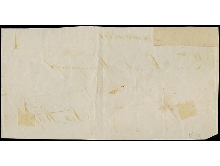 ¼ Gr. lila, waagerechter 8er-Block (untere Reihe einmal an getrennt), waagerechtes Paar und 2 Einzelwerte mit Ra3 "WILDBERG R