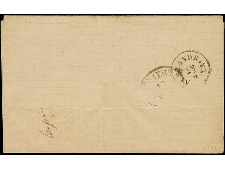 1 Gr. karmin, 3 Einzelwerte als Streifen geklebt, mit jeweils sauber auf- und nebengesetztem EKr. "HAINICHEN 16/9 71" auf Bri