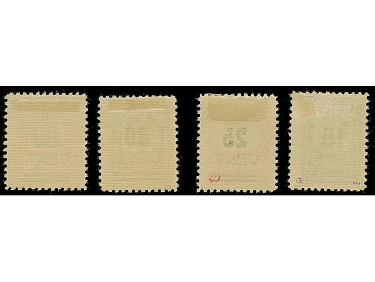 1923, Grünaufdruck 15-60 C., sauber ungebraucht, tadellos, teils sign. sowie Fotoattest Huylmans BPP (2025)