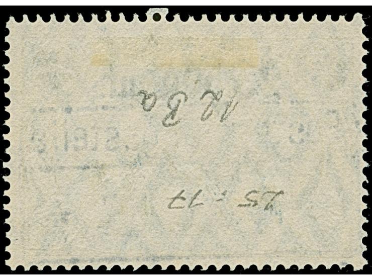 1916, 2F50C. auf 2 Mark schwärzlichultramarin, 25:17 Zähnungslöcher, sauber gestempelt "Postüberwachungsstelle 19.1.17", tade