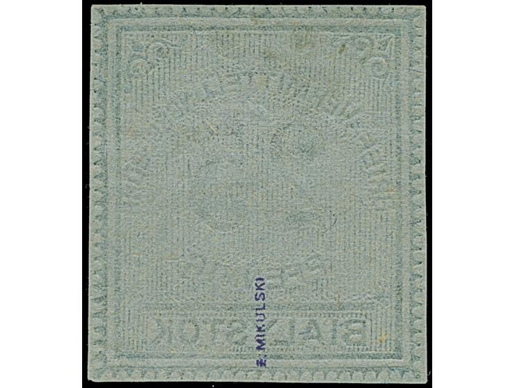 1916, Probedruck 25 &nbsp;Pfennig dunkelblau auf blaugrau auf dünnem Papier, ungebraucht ohne Gummi, tadellos, sehr selten, s