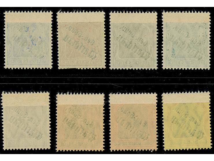 1917, Aufdruckessay “Gen.-Gouv. Warschau", in kleiner/großer Schwabacherschrift, obere Zeile nicht zentriert (Theuss Type 4),