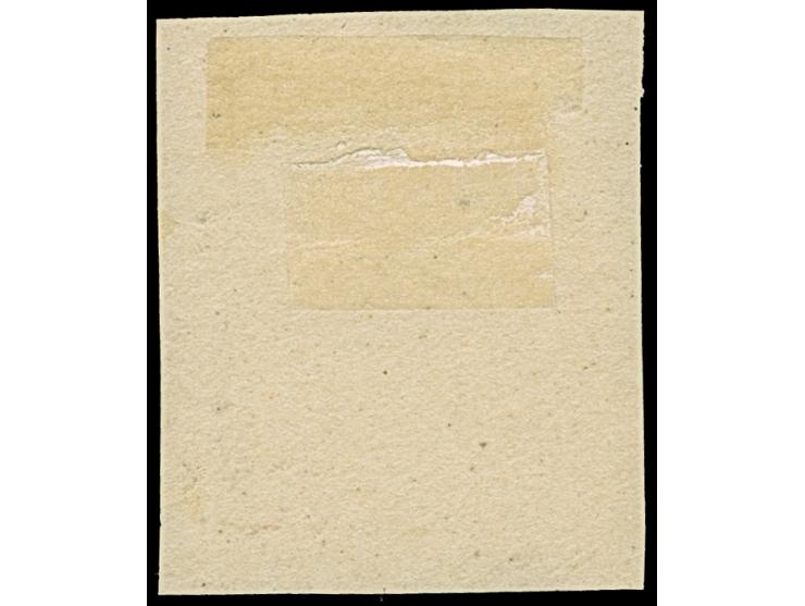 1920, Aufdruckausgabe Germania 20 Pfennig lilaultramarin, farbfrisch, sauber mit Stempel “WARTENBERG” auf kleinem Briefstück,