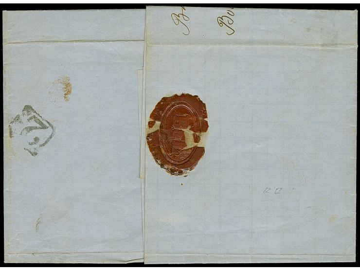 3 Sgr. im waagerechten 4er-Streifen, etwas unregelmäßig geschnitten, teils berührt und 3 Werte kleine Randspalte, mit Ra2 "BA