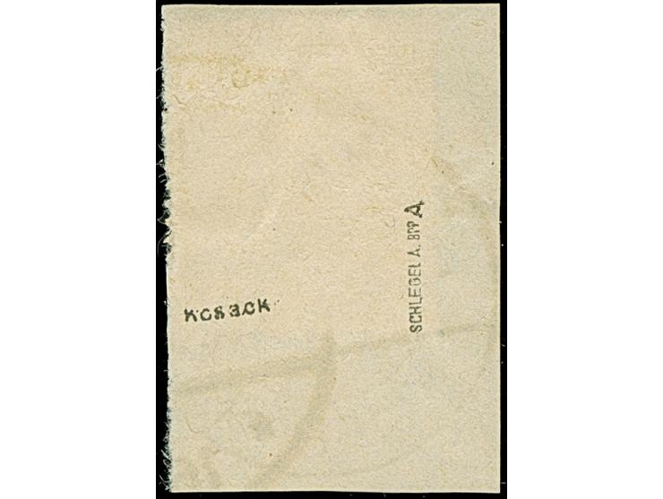 1919, Aufdrucktype I: Germania 15 Pfennig schwarzviolett, farbfrisch und gut gezähnt, sauber mit Stempel “Deutsche Feldpost *