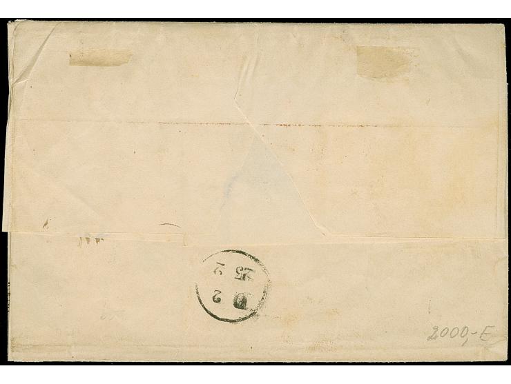 1 Sgr. auf rosa im waagerechten 6er-Streifen, voll- bis breitrandig, zusammen mit waagerechtem Paar, dieses nur links leicht 