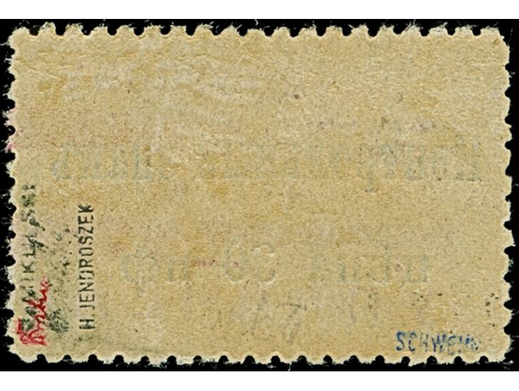 1918, Bestellgeldmarke 40 K. auf 30 Pfennig, farbfrisch und gut gezähnt, sauber ungebraucht, tadellos, u.a. sign. Mikulski