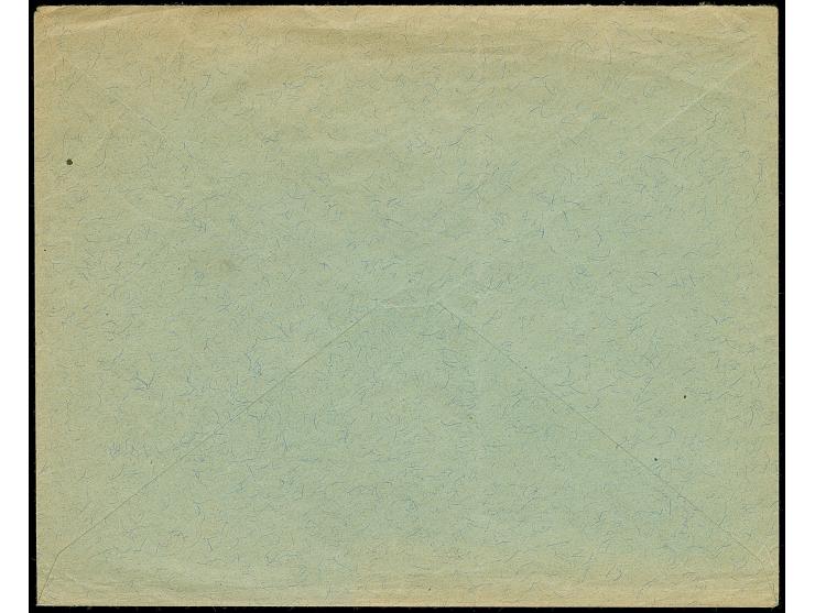 “SEEPOST DER FREIEN STADT DANZIG LINIE HAMBURG-SÜDAMERIKA 18.3.26” (D. Holm) klar auf Staatswappen 35 Pfg. auf Briefkuvert, a